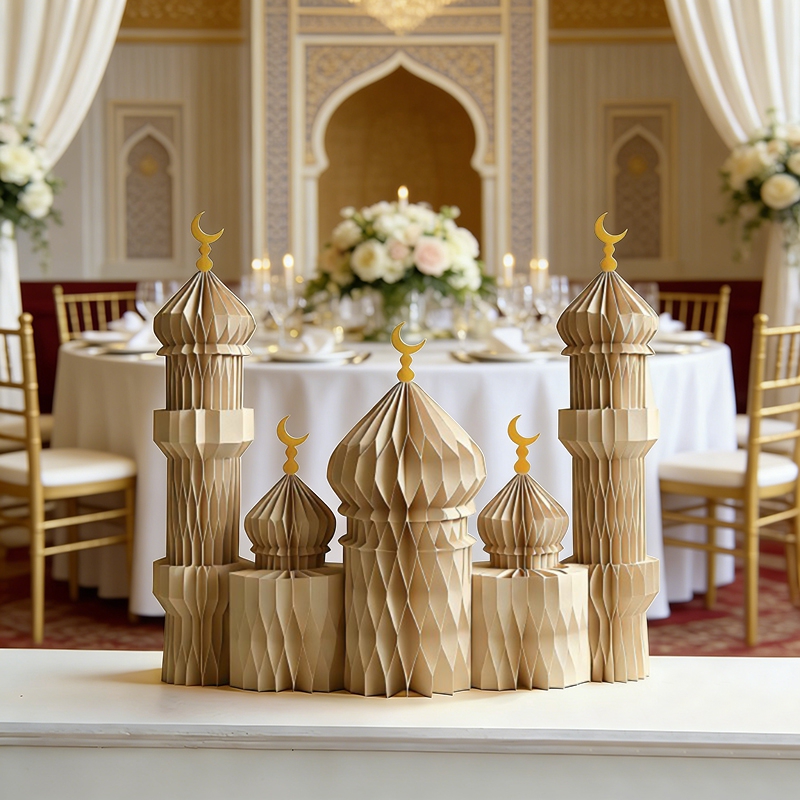 3D Honeycomb Paper Art Palace  - Art Craft Event ulasan dan harga