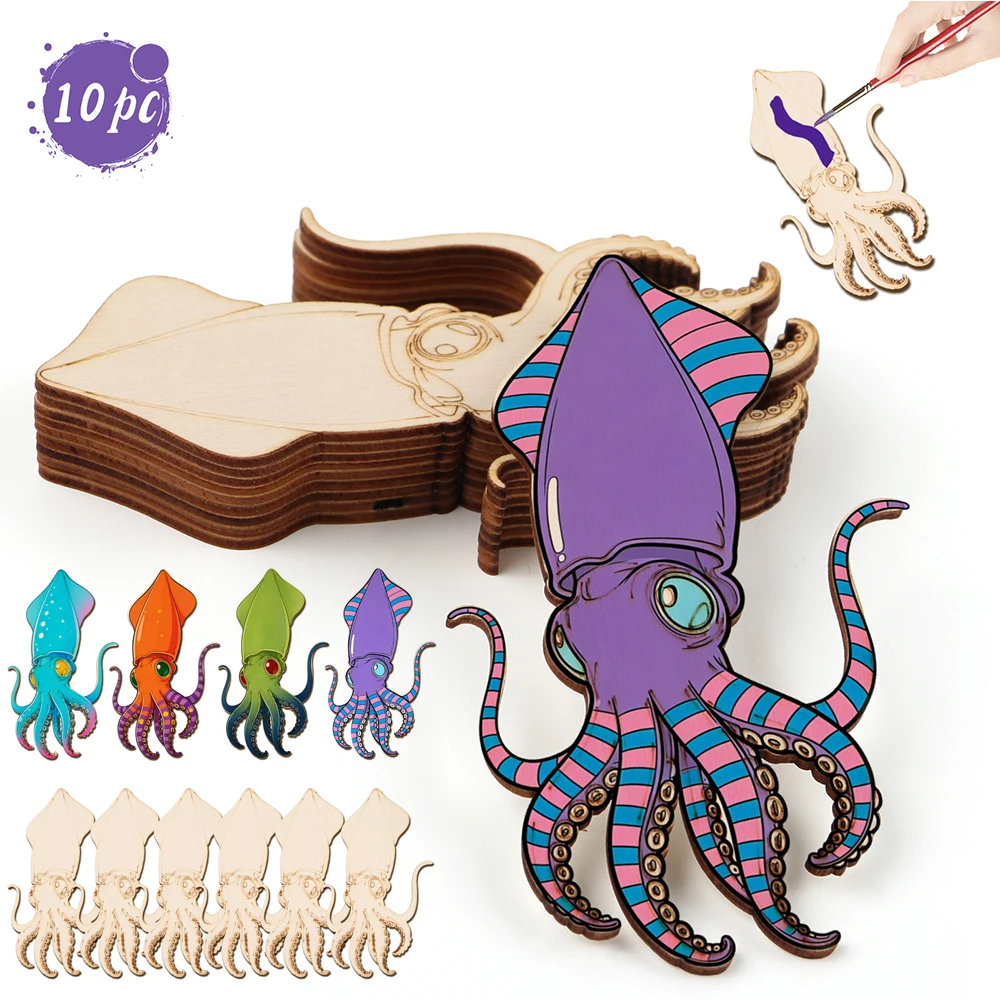 10pcs/set Unfinished Wood Craf - Art Crafts ulasan dan harga