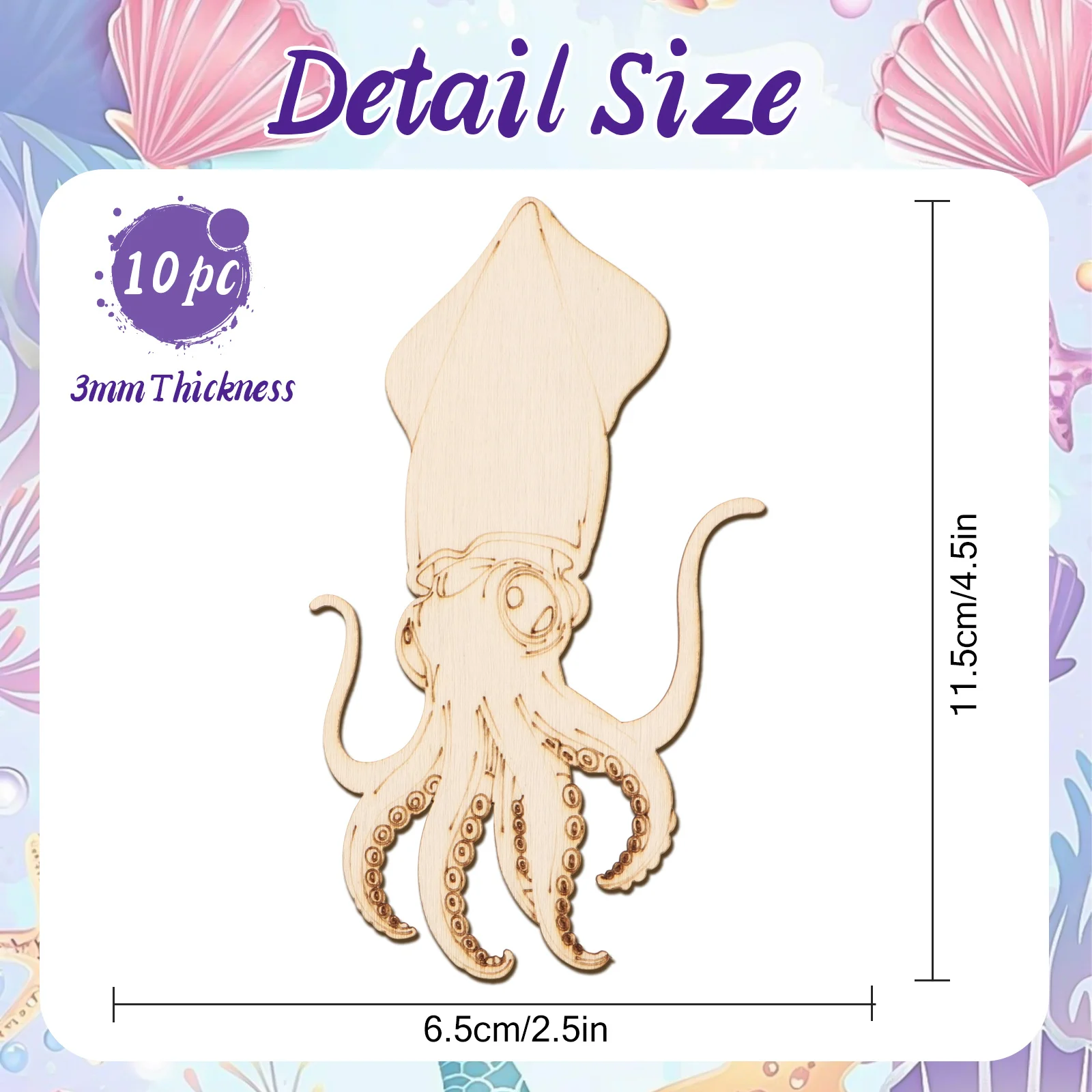 10pcs/set Unfinished Wood Craf - Art Crafts ulasan dan harga