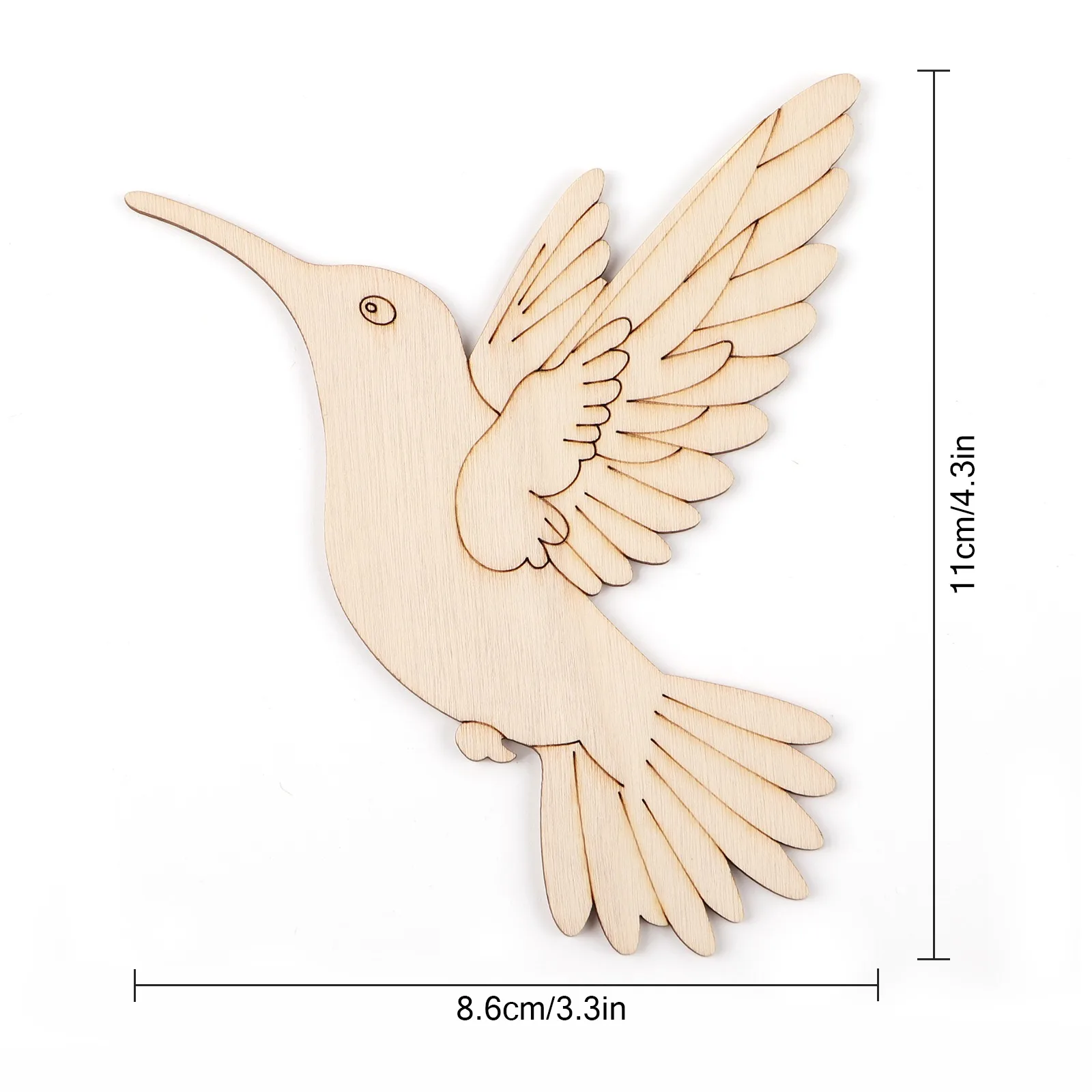 10pcs Unfinished Wood Animal B - Art Crafts ulasan dan harga