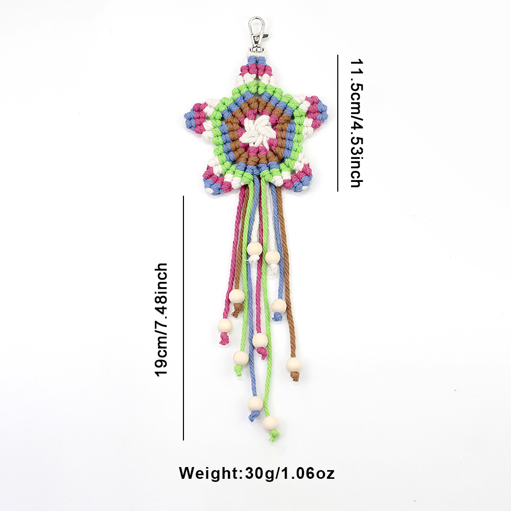 Boho Pentagram Tassel Pendant  - Art Crafts ulasan dan harga