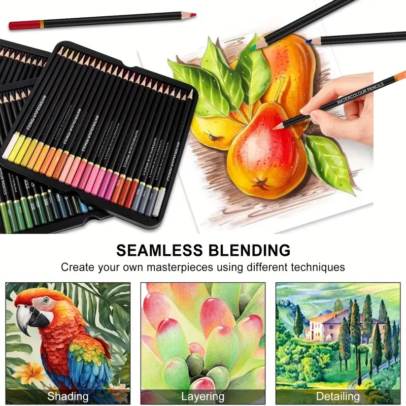 Brutfuner 72 Watercolor Pencil - Colored Pencil Professional ulasan dan harga