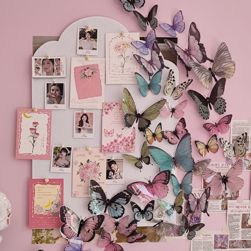 12pcs 3D Butterfly Wall Sticke - Art Craft Event ulasan dan harga
