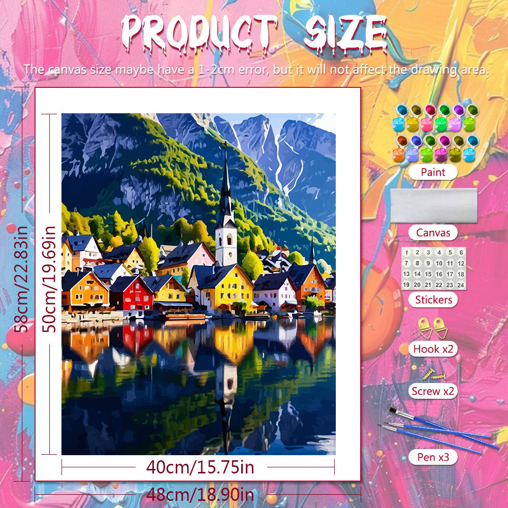 DIY Digital Oil Painting Color - Art Craft Village ulasan dan harga