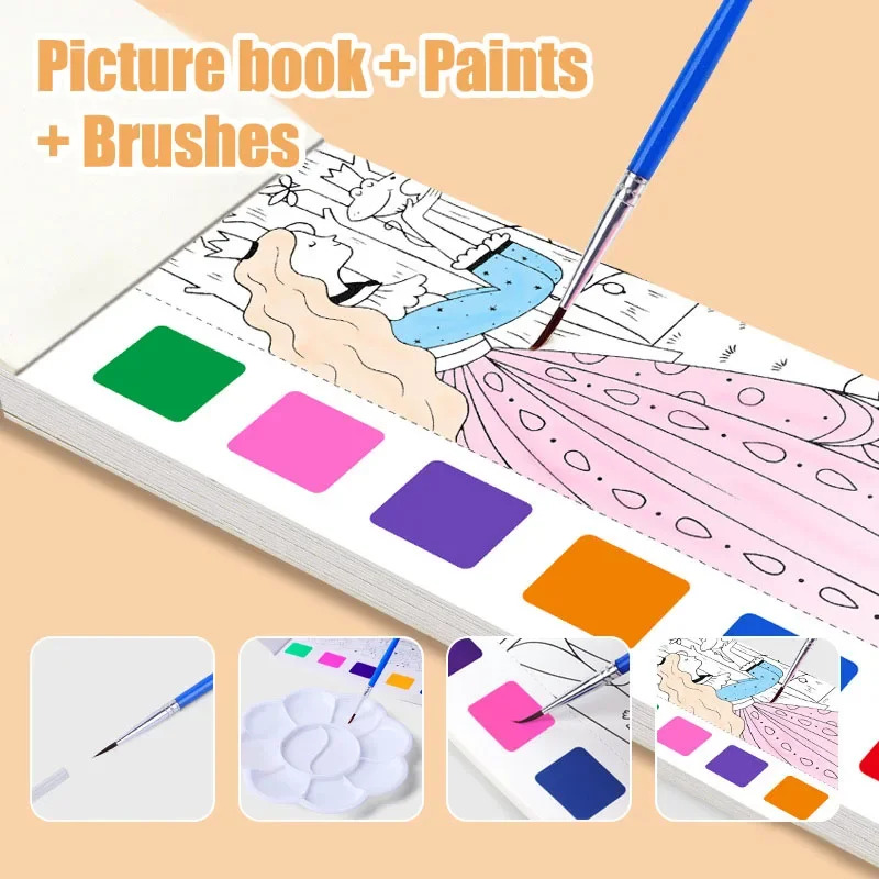 Portable Watercolor Book Set - - Gouache Paint Set ulasan dan harga