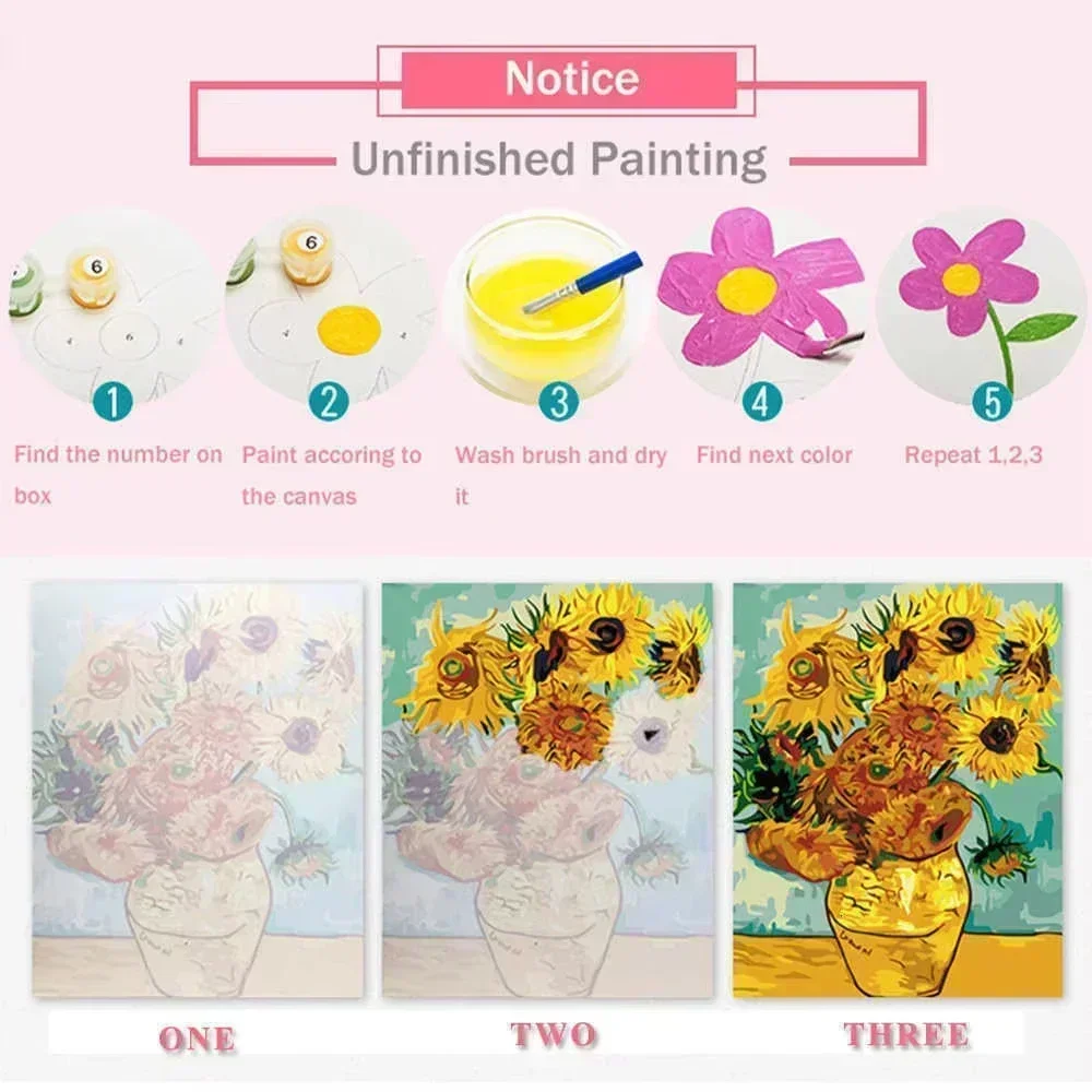 Village Painting By Numbers Ha - Art Craft Village ulasan dan harga