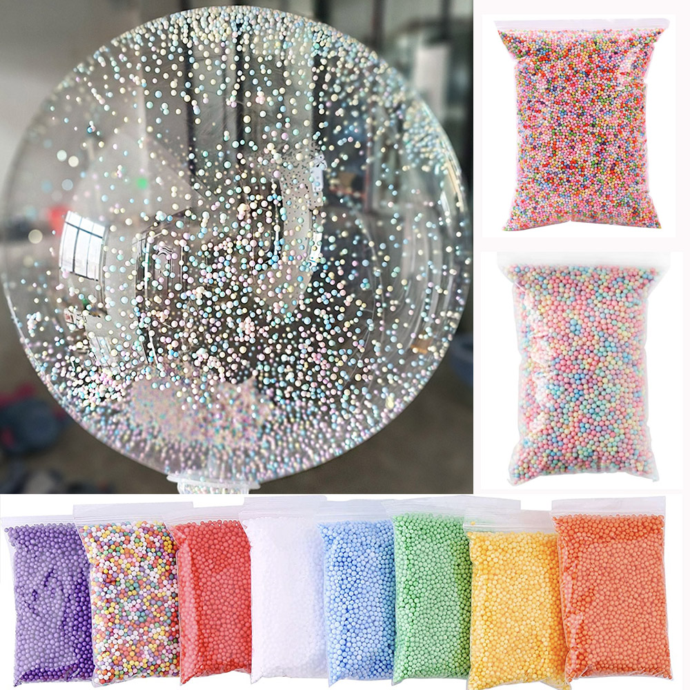 10g 2.5-3mm Foam Beads Colorfu - Art Craft Event ulasan dan harga