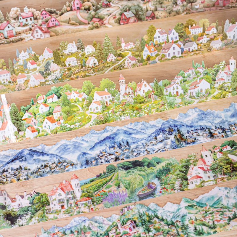 6 Rolls 6Cm×200Cm Village Them - Art Craft Village ulasan dan harga
