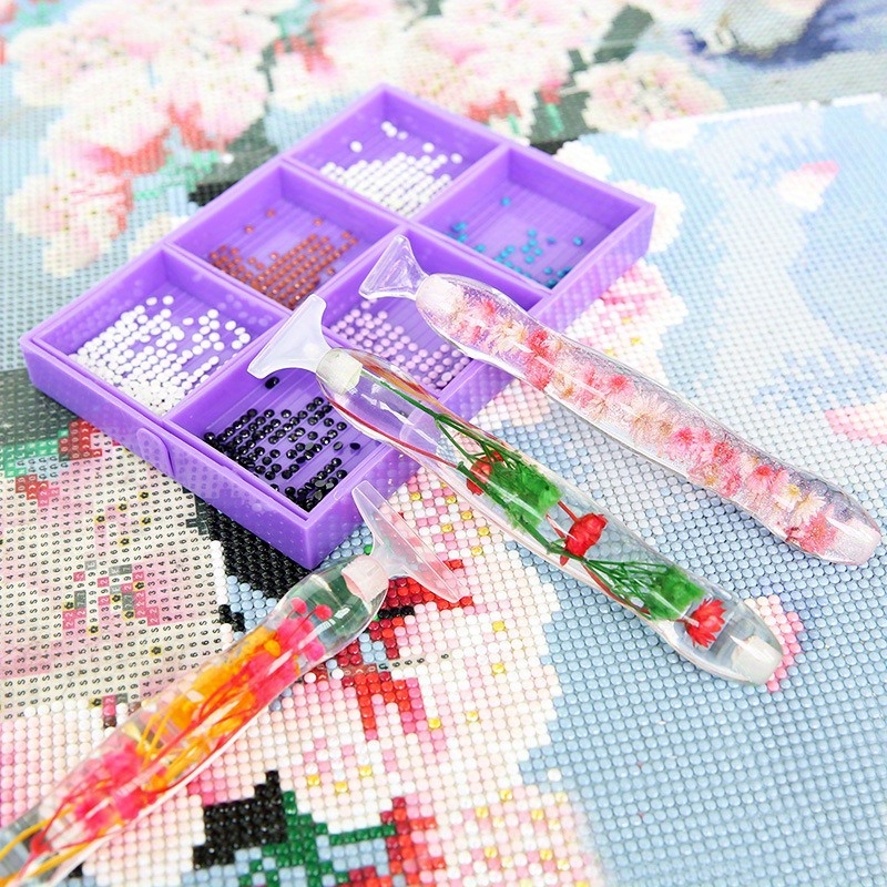 1set Flower Design Resin 5D Di - Art Craft Shop ulasan dan harga