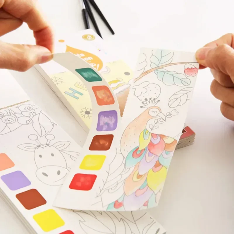 Kids Portable Watercolor Paint - Gouache Paint Set ulasan dan harga