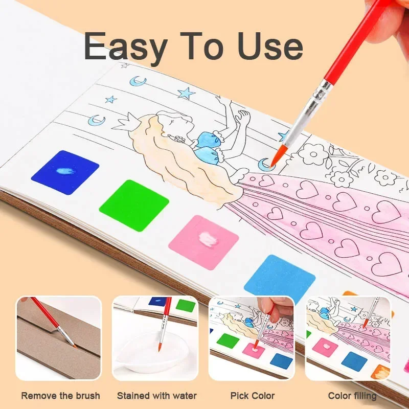 Kids Portable Watercolor Paint - Gouache Paint Set ulasan dan harga